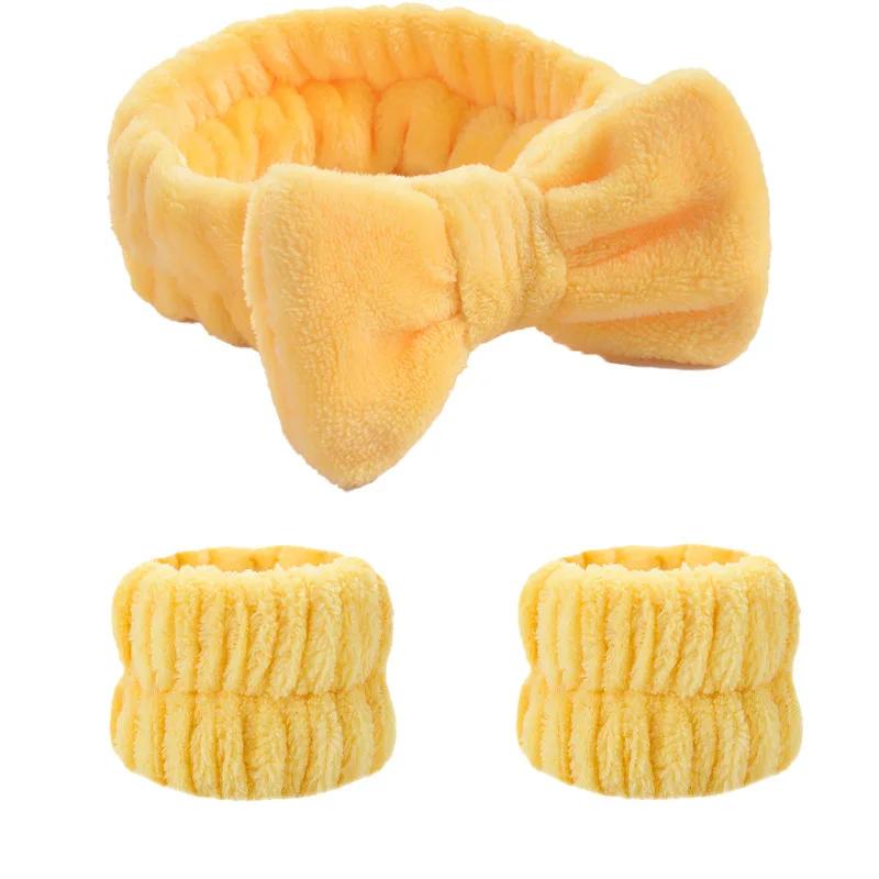 Korallfleece Weiches Waschband Überkreuzter Knoten Stirnband Elastisches Haarband für Damen Mädchen Gesicht waschen Turban Kopfbedeckung Haaraccessoires