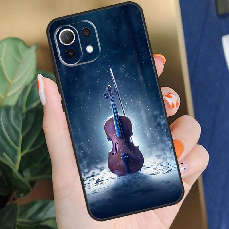 Violin Piano Case For Xiaomi 15 14 Ultra 13T 14T 15T Pro 17 Pro Max POCO F8 F7 F5 F6 X5 X6 X7 Pro Coque