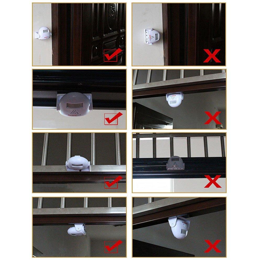 DC Intelligent Doorbell Sensor Plastic Entrance Alarm Durable Bell Entry Alert Office Buildings