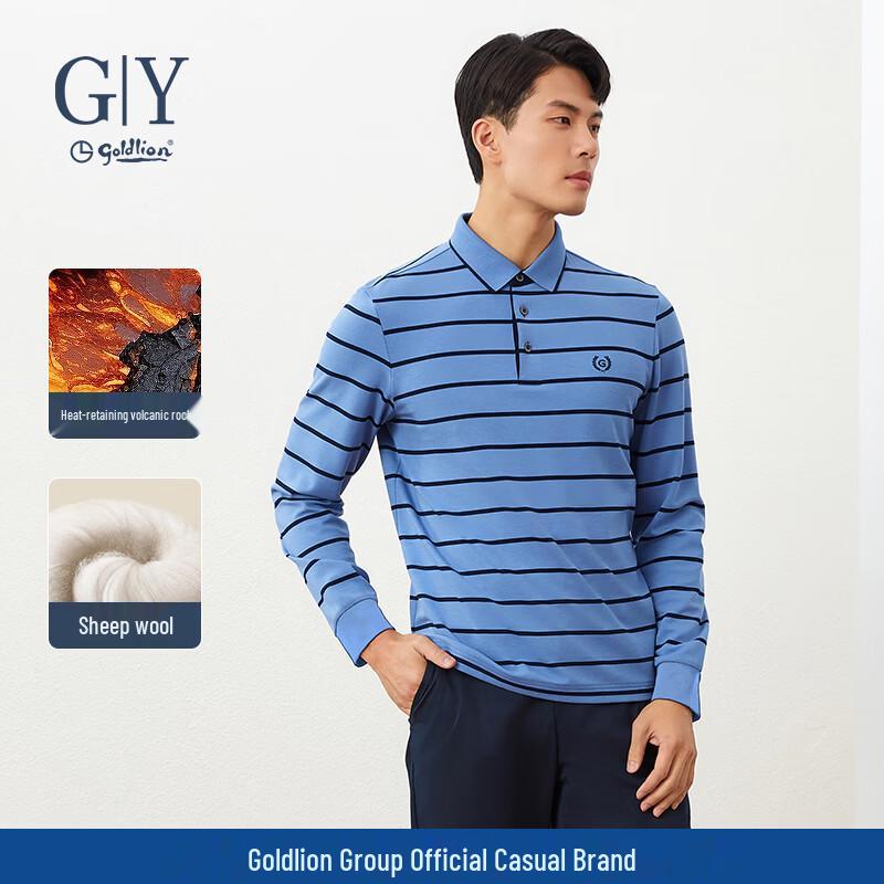 Goldlion Men s Wool Blend Thermal Long Sleeve Polo 3XL