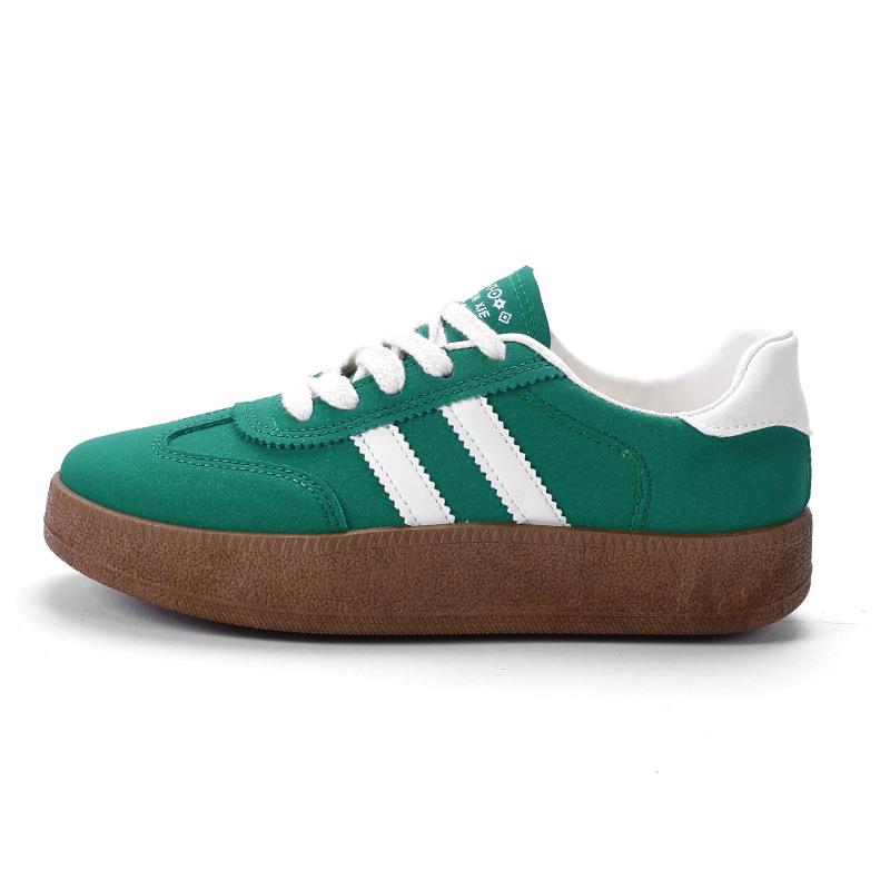 

Женские повседневные кроссовки на толстой платформе, нескользящие, со шнуровкой, удобные кроссовки для ходьбы, легкие кроссовки для бега для женщин, ретро-спортивная теннисная обувь 40