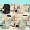 Minimalist Asian Style School Backpack With Nylon For Girls And Teens