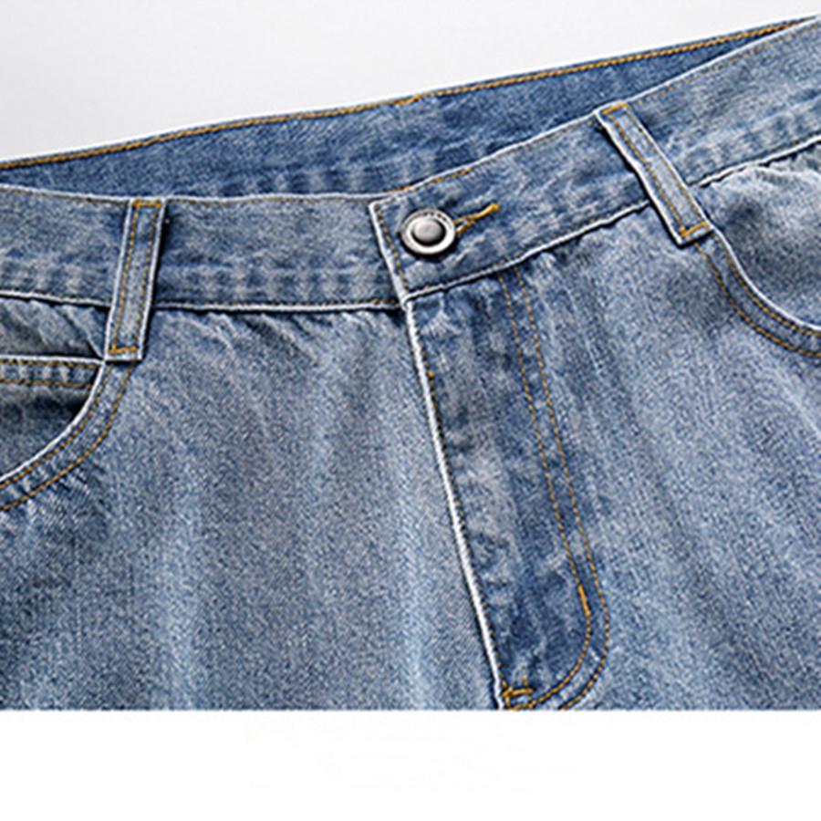 Vaqueros de los hombres rasgado suelto pierna recta pantalones de moda cómodos  pantalones de hip-hop comprar a buen precio — entrega gratuita, reseñas  reales con fotos — Joom