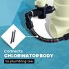 2Pcs Chlorinator Tube Flexible Easy To Bend Black Swimming Pool Bromine Feeder