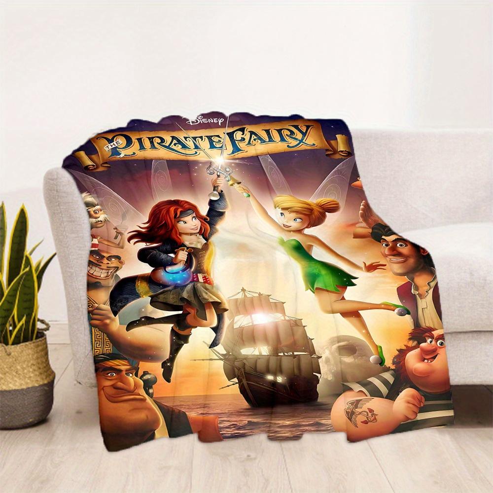 1pc, Tinker Bell and the Pirate Fairy Blanket Seasonal Universal Home Decorative Throw Blanket for Room, Living Room, Travel, Camping, Car Blankets