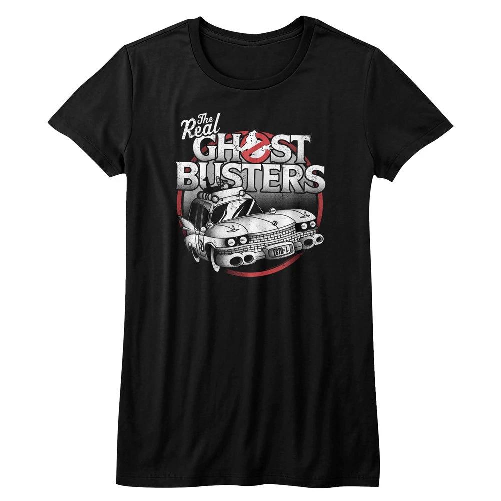 The Real Ghost Busters Cartoon Ecto-1 Women s Fitted T Shirt XL