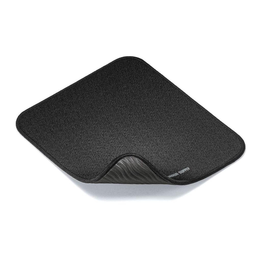Sanwa Supply Mouse Pad with Wrist Simple Cushion, Small, Rest, Small, Design, Black, MPD-NS4-S