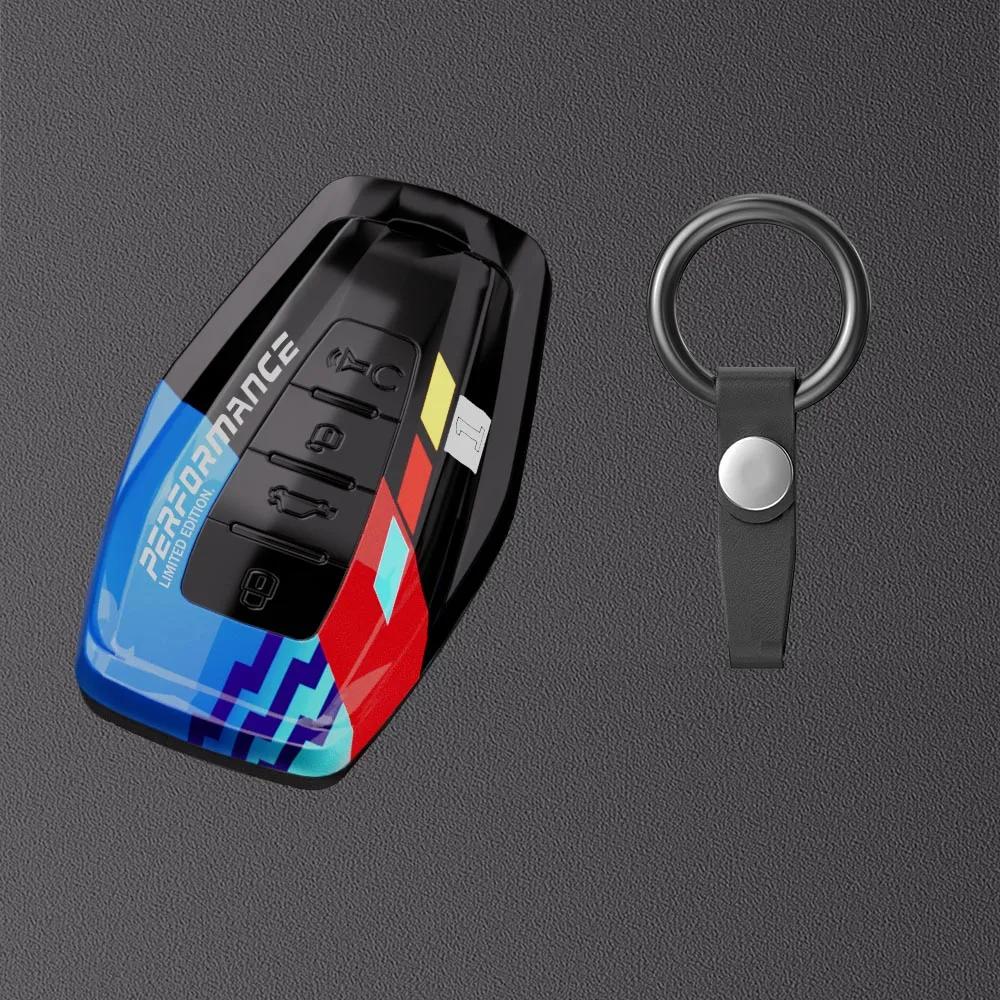 New Abs Car Key Cover Case Shell For Geely Coolray X6 Geometry C Emgrand Global Kulrey Hawk Gx7 Okavango Auto Key Accessories