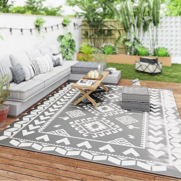 Outdoor Terrace Carpet Living Room Bedroom Kitchen Corridor Carpet Camping Carpet Home Decoration Geometric Modern Simplicity
