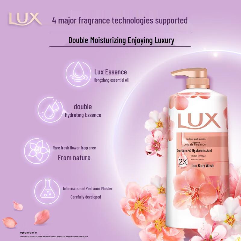 LUX Shower Gel (Blooming Peach)