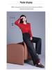 Counter Genuine Plus Velvet Women's Wide Leg Jeans, Winter High-Waist, Slimming Casual Straight Leg Pants, 25"