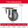3-Inch Heavy Duty Swivel Wheel Hand Truck with Brake and Silent Rubber Casters