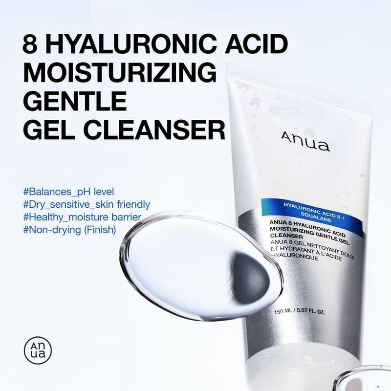 Anua - 8 Hyaluronic Acid Moisturizing Gentle Gel Cleanser