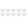10Pcs 3 Hole White Hearing Amplifier Domes Earbud Tips Soft Static Free Silicone Hearing Amplifier E