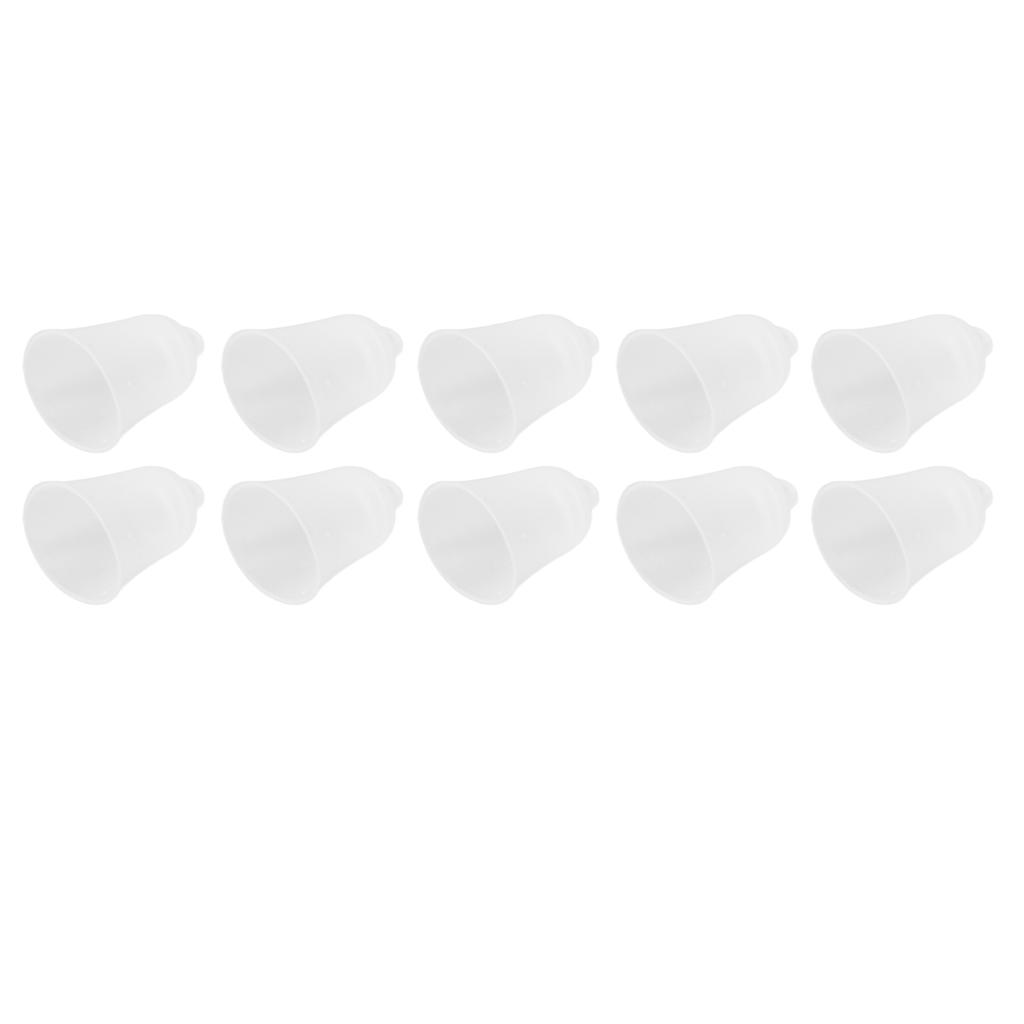10Pcs 3 Hole White Hearing Amplifier Domes Earbud Tips Soft Static Free Silicone Hearing Amplifier E