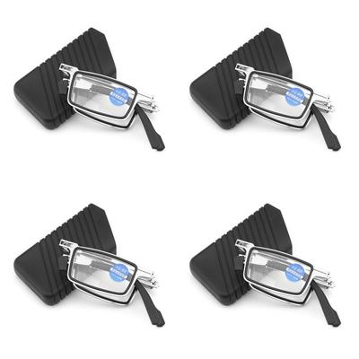 1/4PCS Folding Reading Glasses Anti-Radiation Anti-Blue Light Portable with Case for Men Women