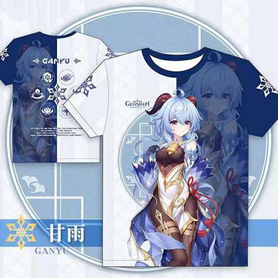Anime Genshin Impact T-Shirts 3D Print Women Men Casual Short Sleeve Round Neck T Shirt Tees Harajuku Y2K Tops Unisex Clothing