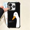 Funny Cartoon Goose Game Plating Phone Case For Xiaomi Poco X5 X6 X7 X8 Pro Max F8 Ultra F7 M8 M7 M5S Redmi 15C 15 14C 13C 13 X3