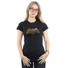 DC Comics Womens/Ladies Justice League Movie Batman Logo Textured Cotton T-Shirt