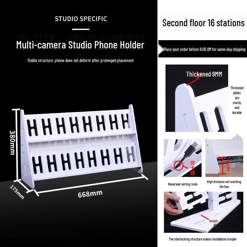 Multi-Device Vertical Charging Station: Simple Desktop Multi-Phone Holder