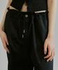 IHR Back Pleated String Pants / Black