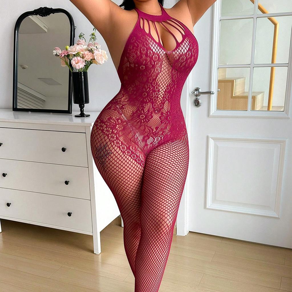 Bielizna Damska Plus Size Seksowna Koszula Nocna Pasjonujące Otwarte Pończochy Pokusa Uniform Bez Pasków Plus Size Namiętność Sh075