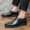 Autumn fashion new British style retro casual leather shoes foreign trade trend dress business foot shoes