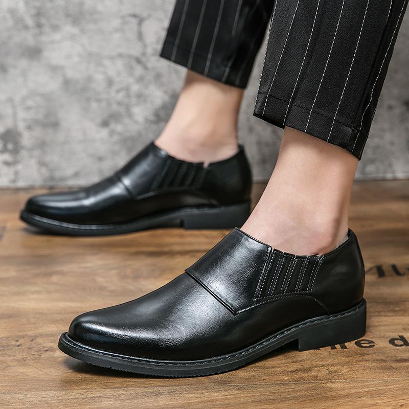Autumn fashion new British style retro casual leather shoes foreign trade trend dress business foot shoes