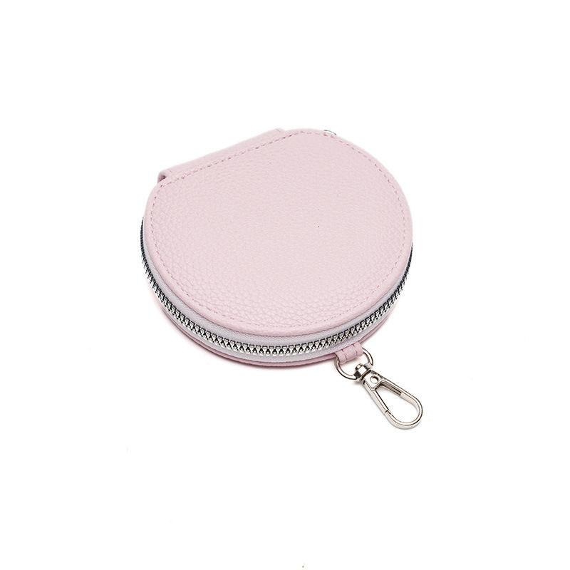 Fashion Mini Purse for Women Classic Round Zipper Purses Key Chain Rings Wallets Bags GZW