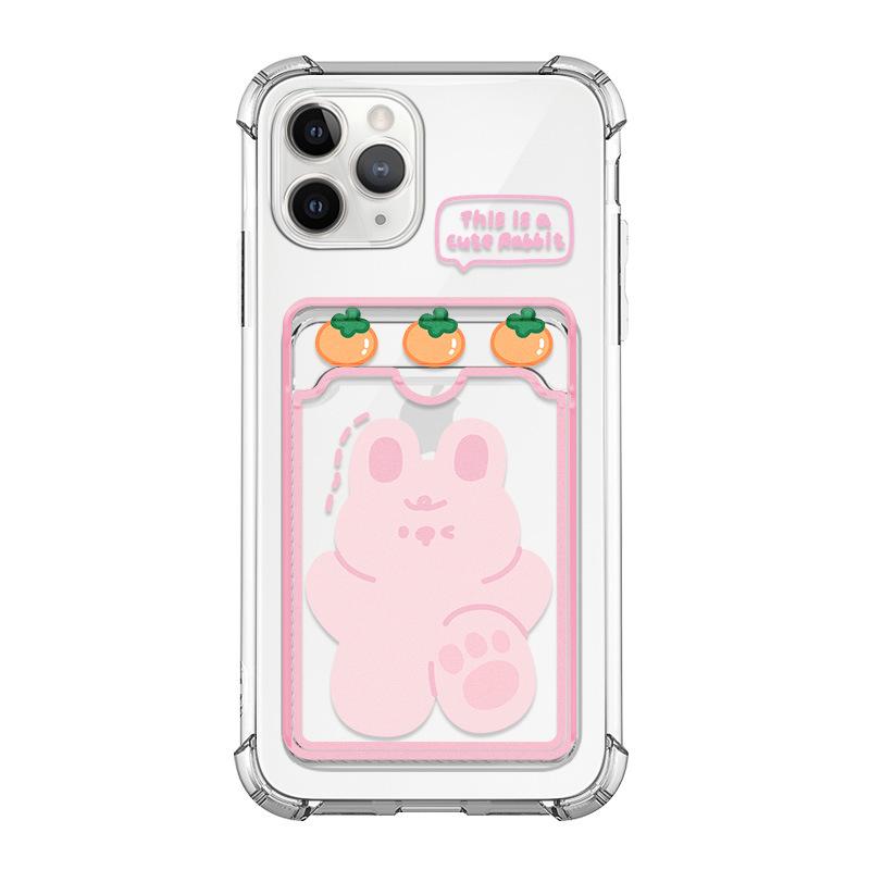 

Чехол-карта Zhitai Cartoon Rabbit для iPhone 13, 14 Pro и 15 Pro Max iPhone XS Max