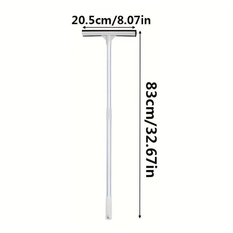 Window Cleaning Brush 2 in 1 Retractable Pole Cleaning Window Brush Glass Squeegee Cleaning Tool for Car Shower Glass Door  pcs