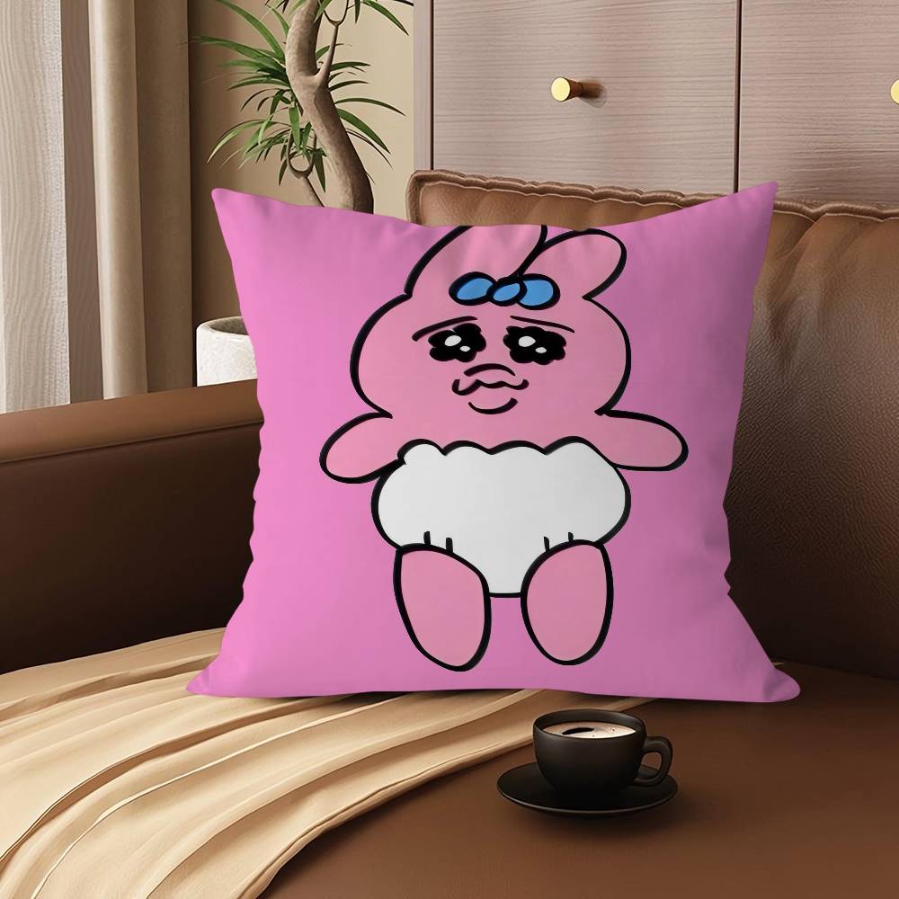 O-Opanchu U-Usagi Cartoon Animation Cushion Cover Pillow Cover Decor Pillowcase Printed Cushion Case For Couch