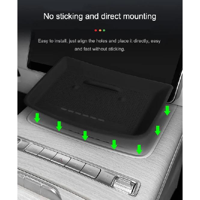 For Geely Starry L 2024 Central Control Wireless Charging Mat Silicone Non-slip Dust Waterproof Protect Pad Interior Accessories