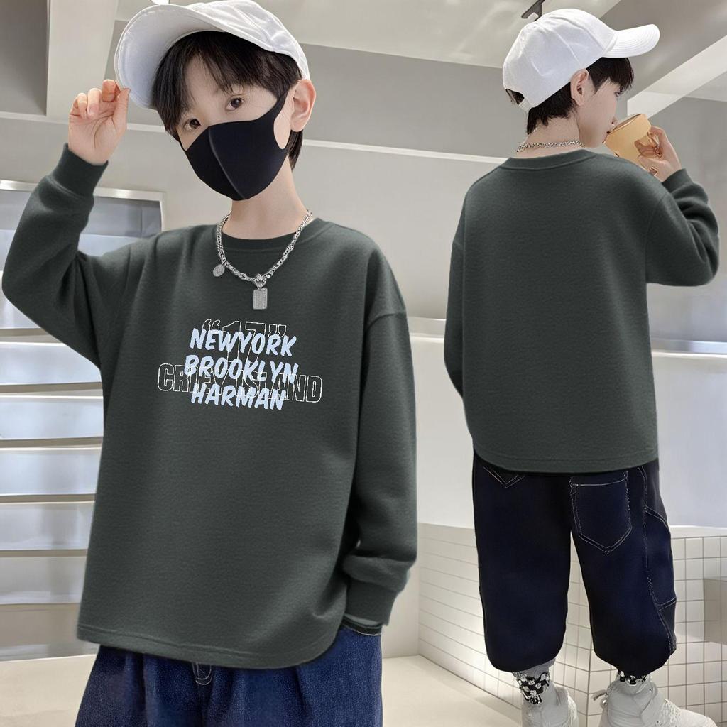 Baumwoll-Langarm-Freizeit-T-Shirt für Jungen für Frühling & Herbst