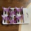 6Pcs/set Mini Colorful Transparent Haircrab Butterfly Small Hair Claw Clip Sweet Clamps Side Barrettes Hair Accessories Gift