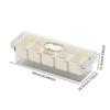 Divided Serving Tray with Lid and Handle Portable Veggie Tray Travel Food Storage Container Snack Platter for Candy Nuts Popcorn