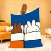 Kawaii M-Miffy Blanket Soft Throw Blanket for Home Bedroom Bed Sofa Picnic Travel Office Rest Cover Blanket Gift