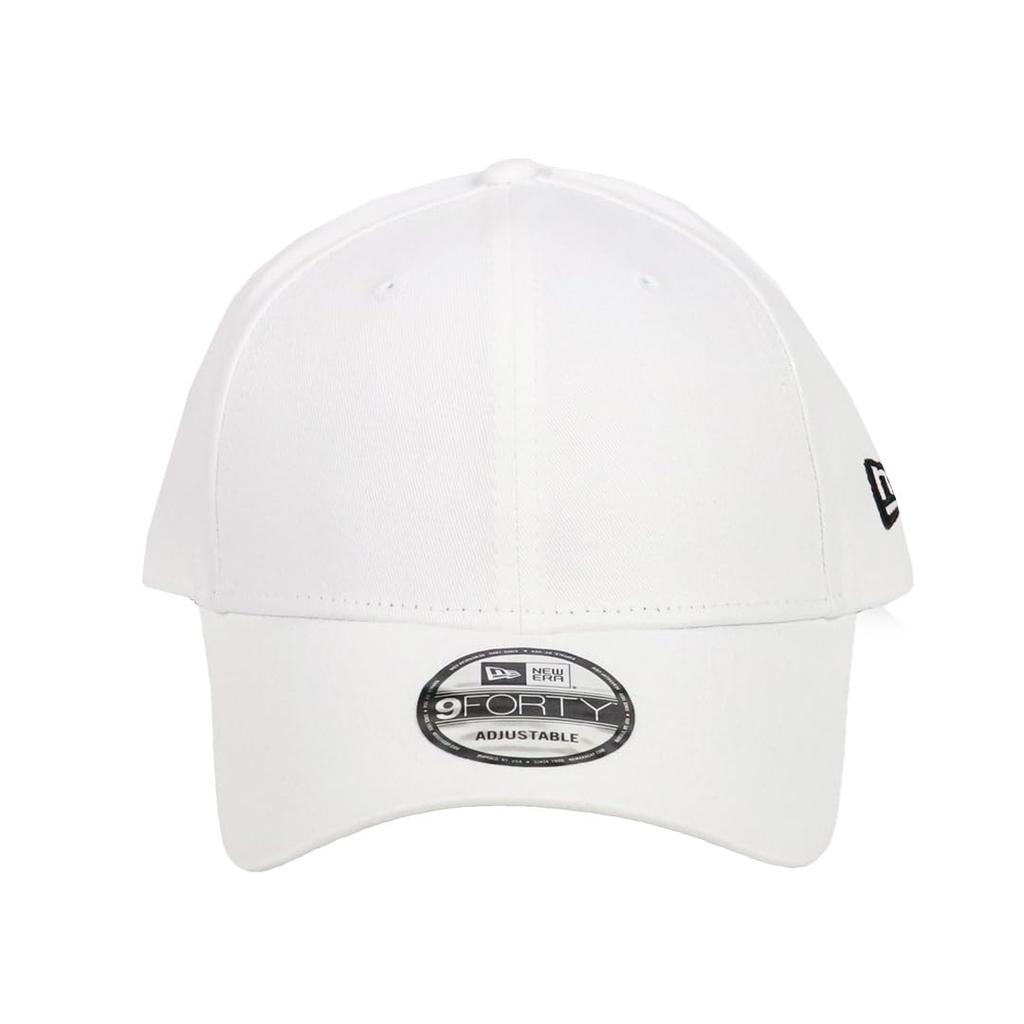 [New Era] Plain Cap NewEra 9FORTY 99HeadwearShop Sticker Included Men's Women's Baseball Cap Hat Side Logo White [Used]