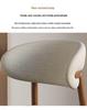 Italian Solid Wood Dining Chair with Backrest for Home, Dining Room, or Restaurant Use