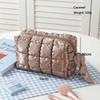 New Fashion Solid Color Soft Cotton Cosmetic Bag Portable Large Capacity Storage Bag Hand Carrying Cotton Clothes Wash Bag