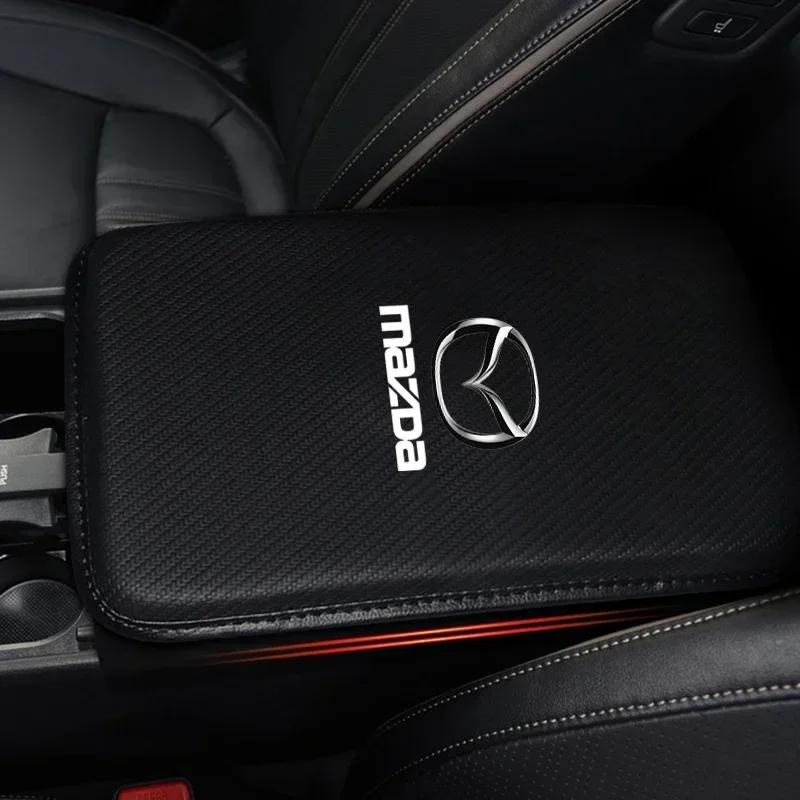 For Mazda 3 6 CX-3 CX-5 CX-8 MX-30 MX-5 BT-50 ATENZA ATENZA R360 Car Armrest Box Pad Protection Elbow Rest Cushion Console Cover FF13