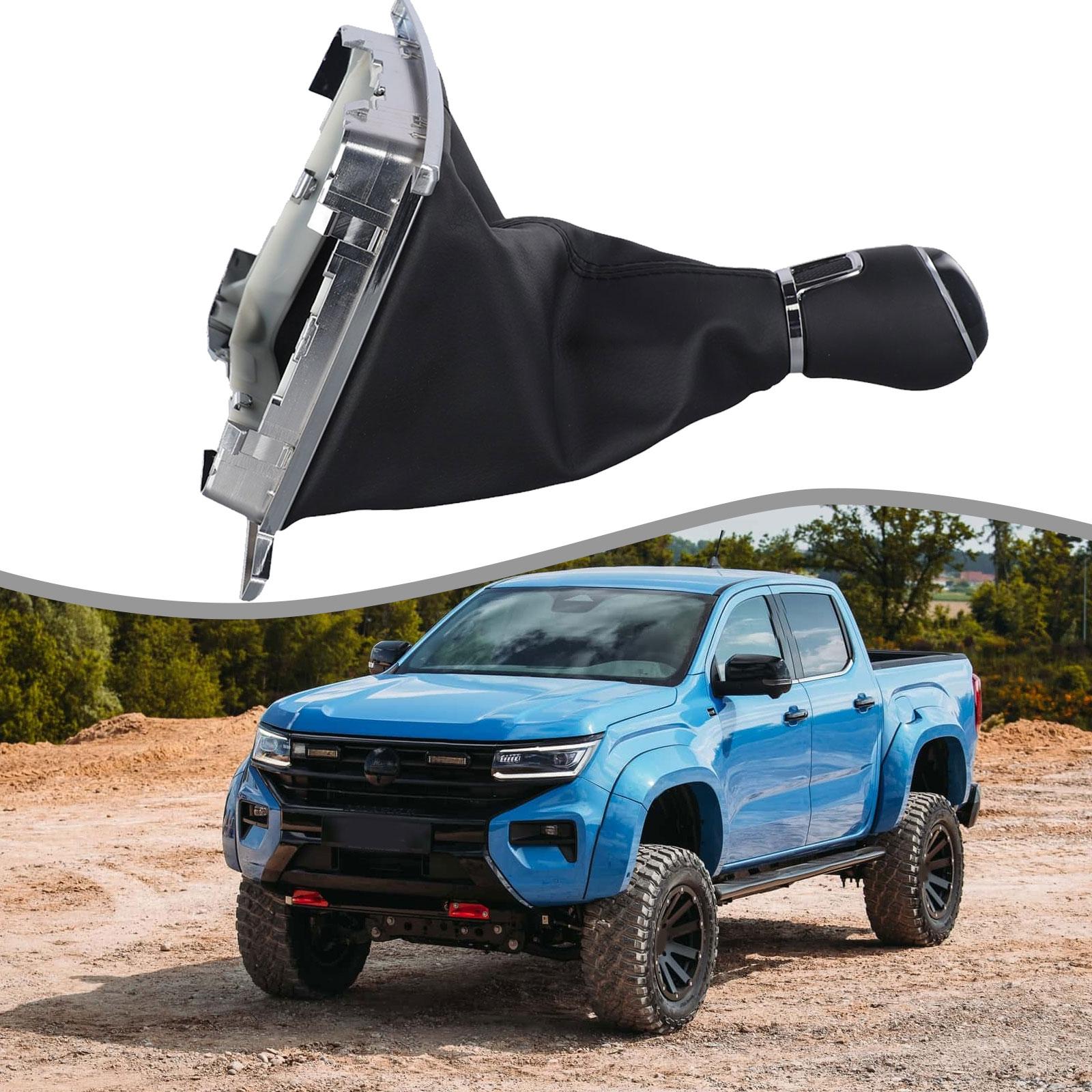 ABS Plastic 6 Speed Gear Lever Leather Knob Shift Gaiter Boot