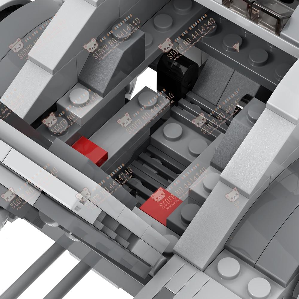 Interstellar Film Plovoucí Tank MOC Stavební Kostky DIY Imperiální Vojenské Obrněné Bojové Vozidlo Model Sestavit Hračky Pro Děti