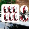 6 Metal Rubber Clamps for Wall Mounting, Garage Storage, Stable Holders Roof Racks