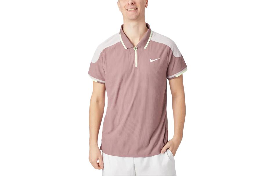 Nike Polo Shirts Men s Brown Pointed Collar Moderate Straight Fit FD5129-208 L
