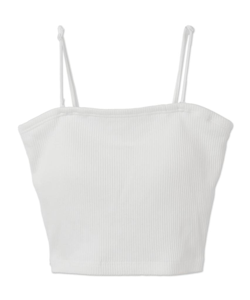 WEGO Natsu Solid Short Size Women's Camisole, Short, Cup-in Cami, Color, Simple, Casual, Length, Gift, Spring/Summer, Autumn/Winter, S, Off-White