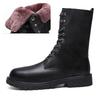 Fashion Motorcycle Boots Men Winter Shoes Warm Waterproof Men Leather Boots Footwear Cowboy Tactical Boots Men Casual Shoes Zapatillas