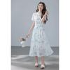 VICTORIA&VERA New Chinese Style Chiffon Jacket & Dress Set