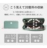 Style On Bag LIZDAYS Long Genuine Round Zipper Wallet, Anti-Skimming, Leather, Women's, (Dark Green) [Used]