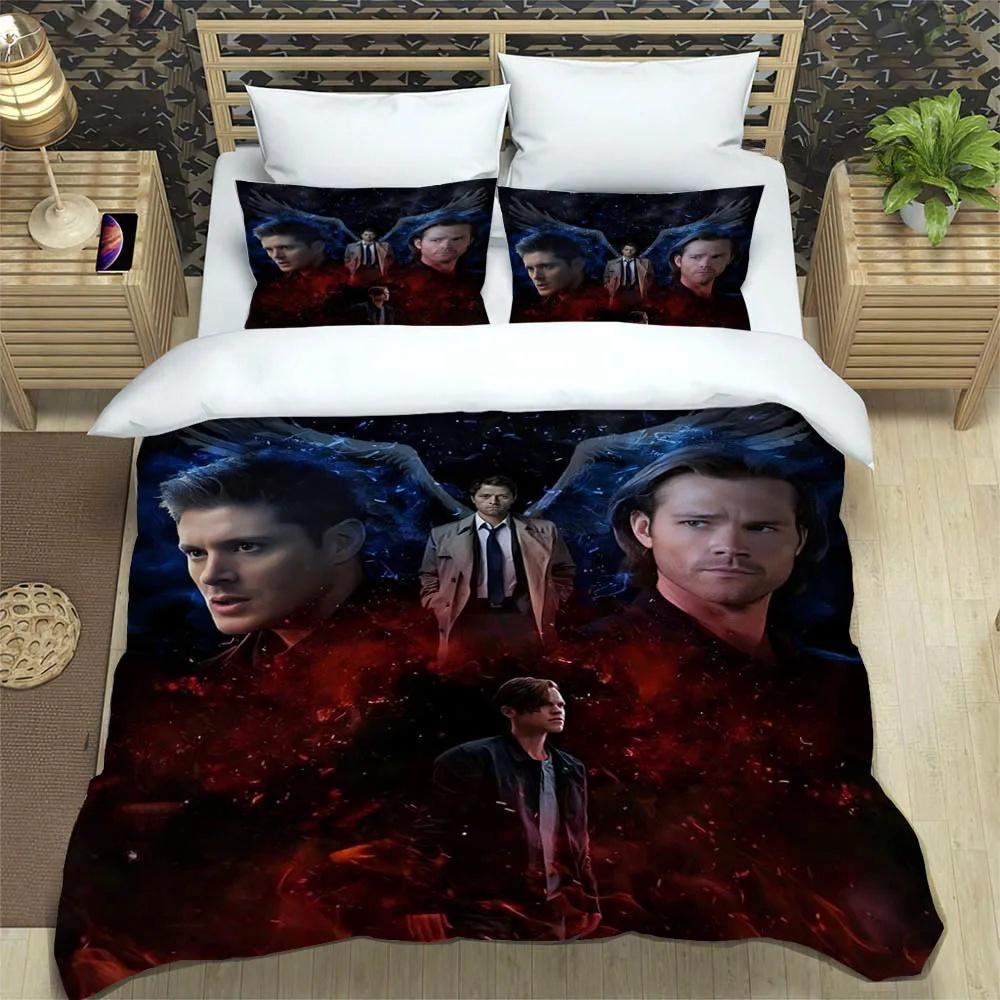 New Tv Series Supernatural Bedding Set Single Twin Full Queen King Size Bed Set Adult Kid Bedroom Duvet Cover Set Home Textiles